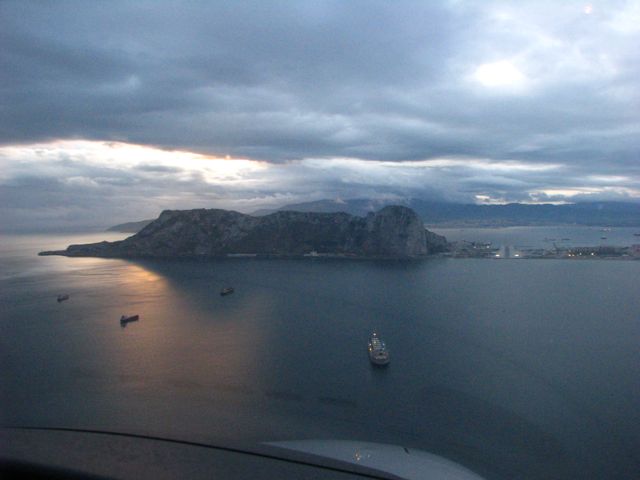 Breathtaking approach at Gibraltar